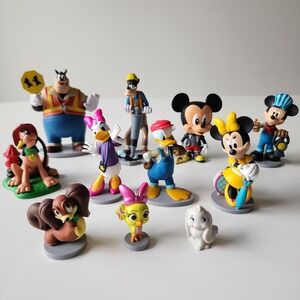 Disney Mickey Mouse Clubhouse Figures Lot 11pc Mickey Minnie Donald Pete Goofy